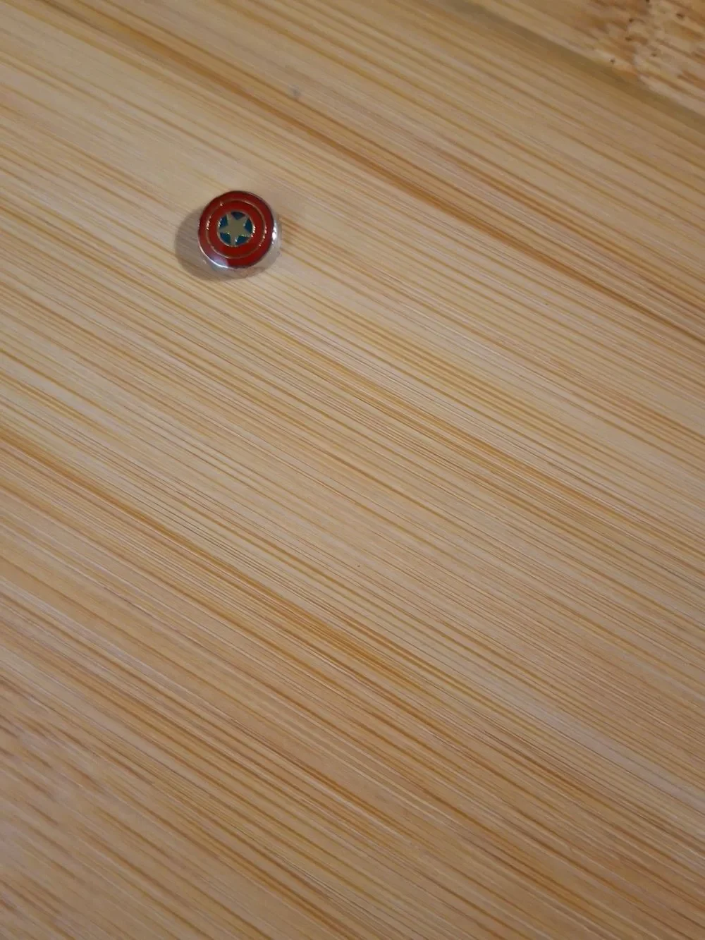 Captain America-Style Charm For Floating Lockets